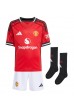 Manchester United Matheus Cunha #10 Jalkapallovaatteet Lasten Kotipeliasu 2025-26 Lyhythihainen (+ Lyhyet housut)